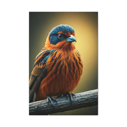 Golden Chest Songbird Portrait Wall Art & Canvas Prints