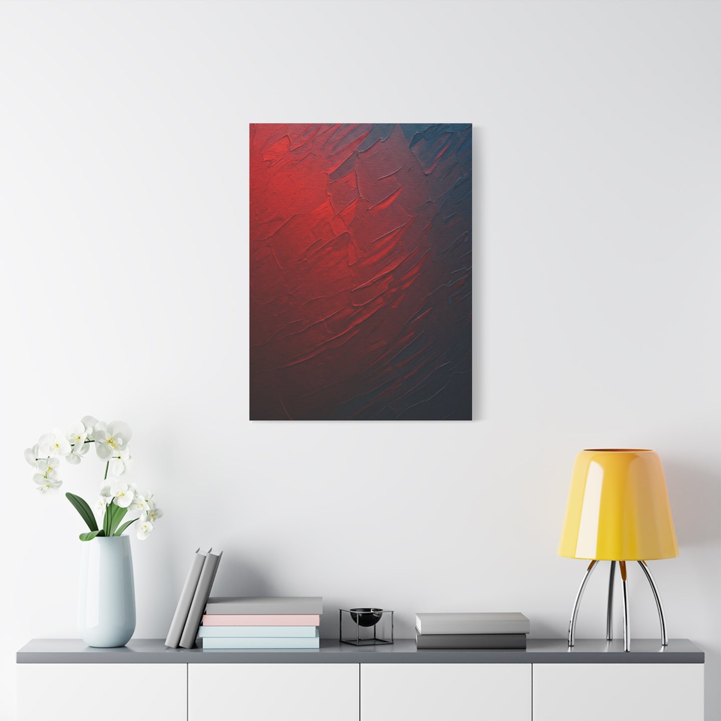 Crimson Depth Texture Wall Art & Canvas Prints