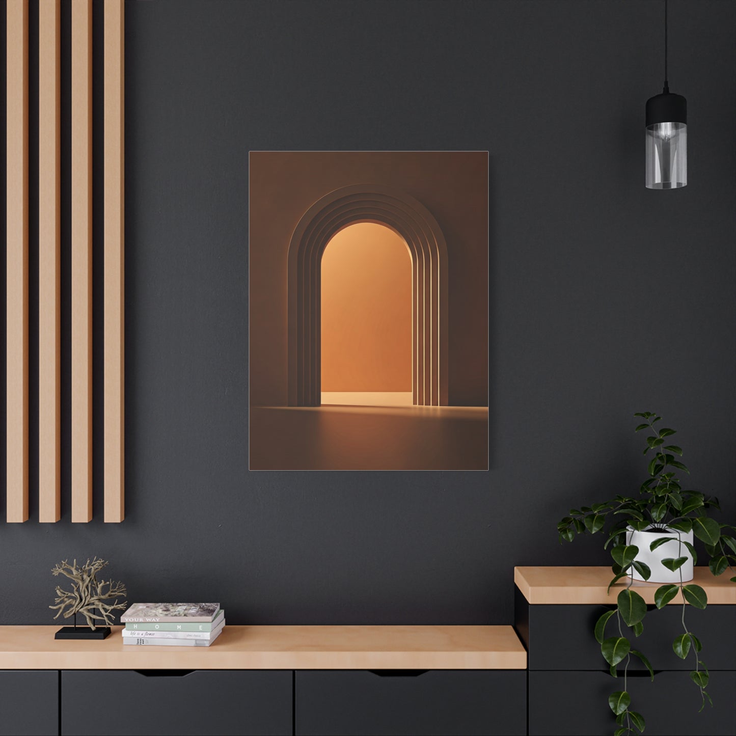 Warm Architectural Archway Glow Wall Art & Canvas Prints