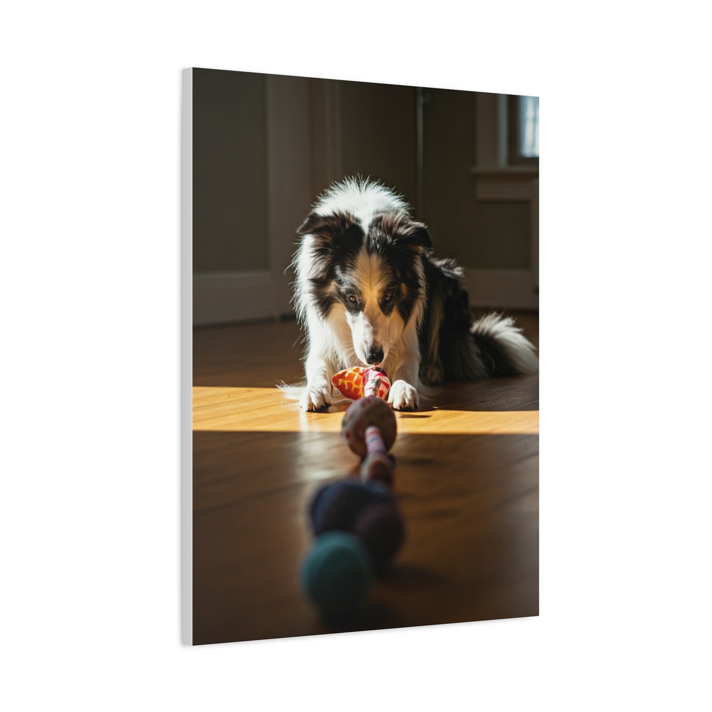 Sunlit Playtime Pup Wall Art & Canvas Print