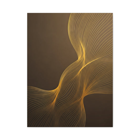 Golden Flow Light Abstract Wall Art & Canvas Prints