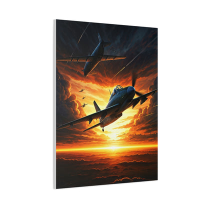Firestorm Jet Mission Sunset Wall Art & Canvas Prints
