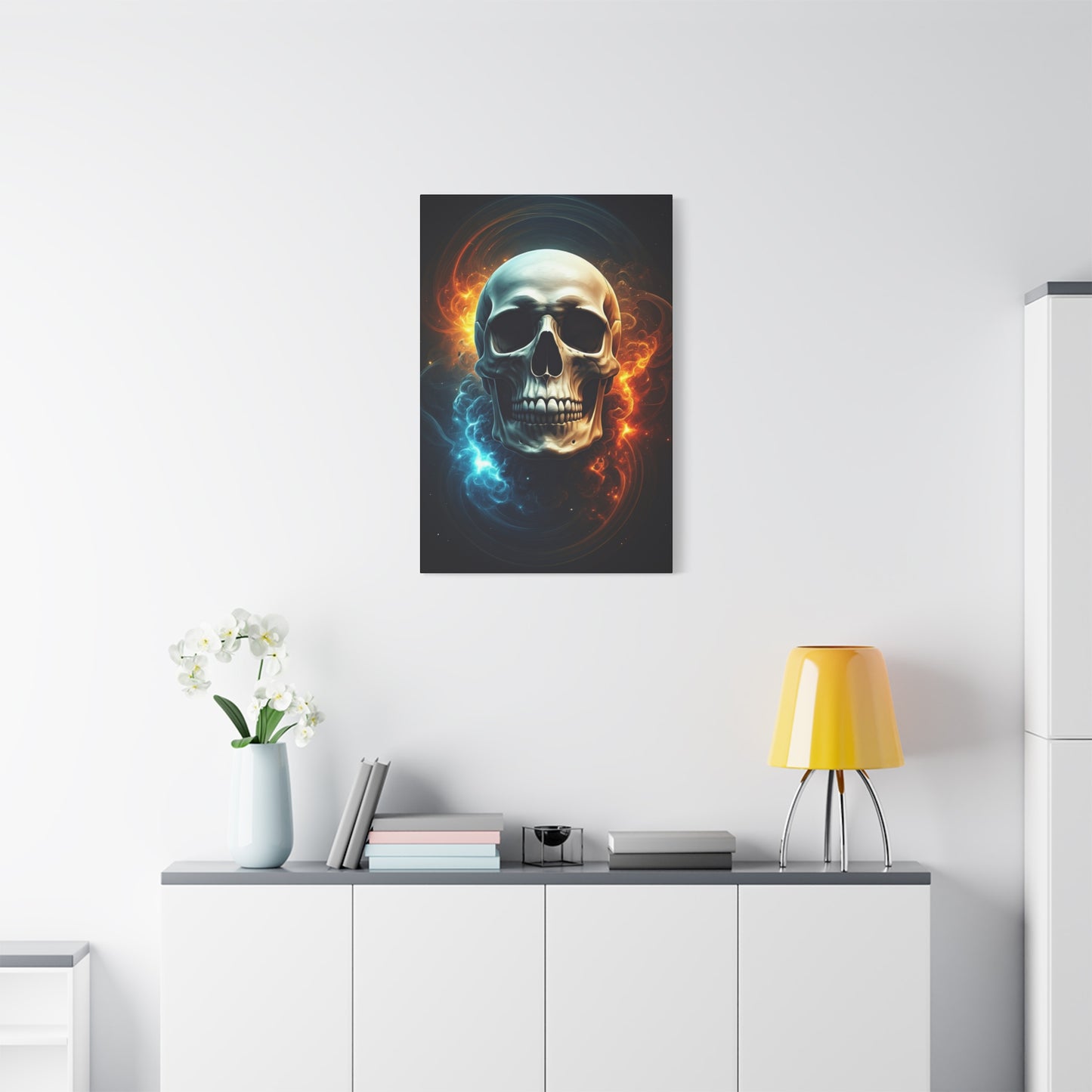 Elemental Duality Skull Wall Art & Canvas Prints
