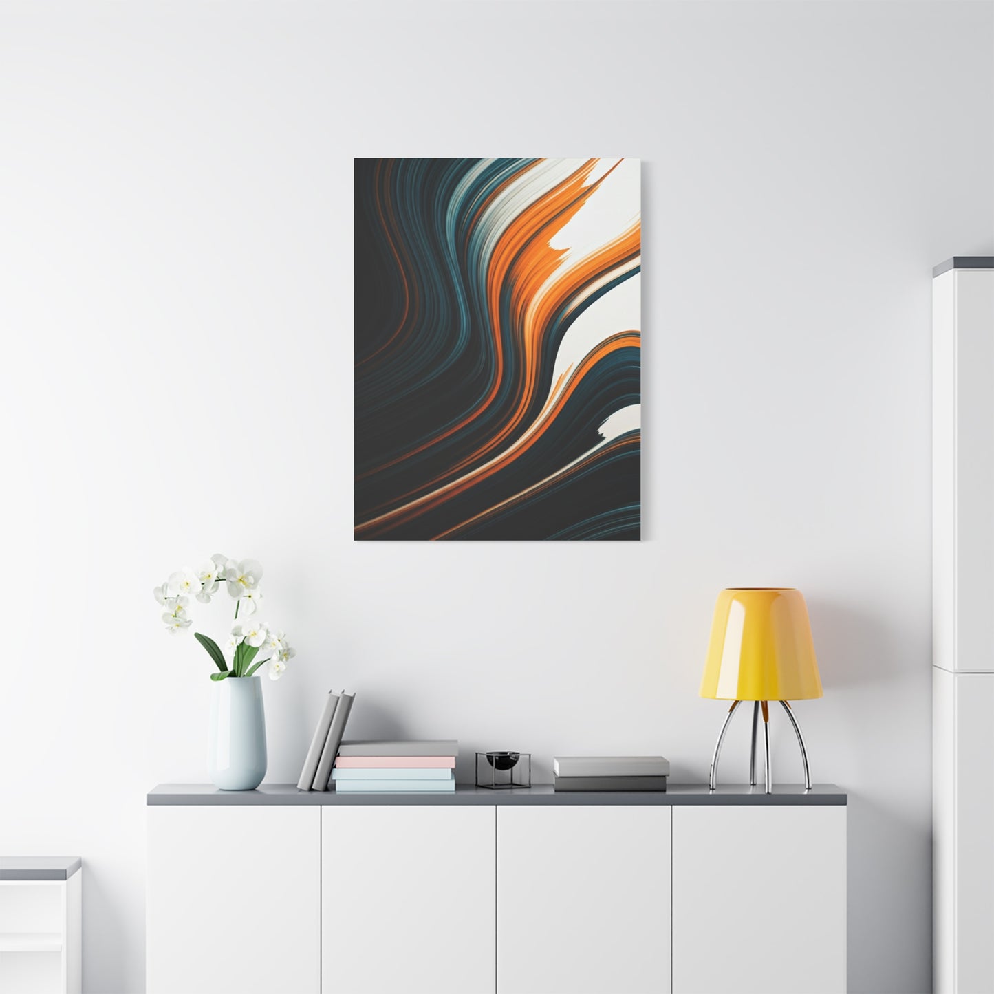 Dark Streamline Abstract Wall Art & Canvas Prints