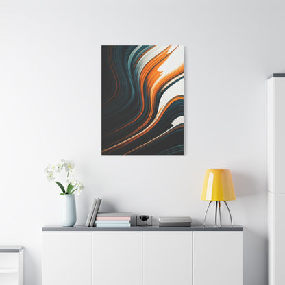 Dark Streamline Abstract Wall Art & Canvas Prints