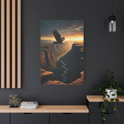 Eagle Over the Canyon Wall Art & Canvas Prints