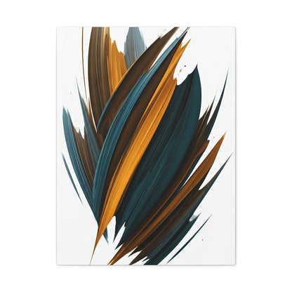 Teal Ember Surge Abstract Wall Art & Canvas Prints