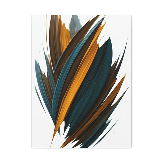Teal Ember Surge Abstract Wall Art & Canvas Prints