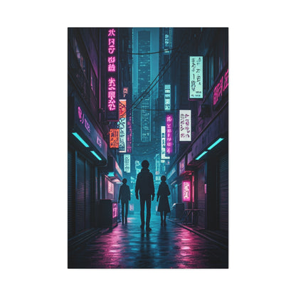 Neon Alley Wanderers Wall Art & Canvas Prints