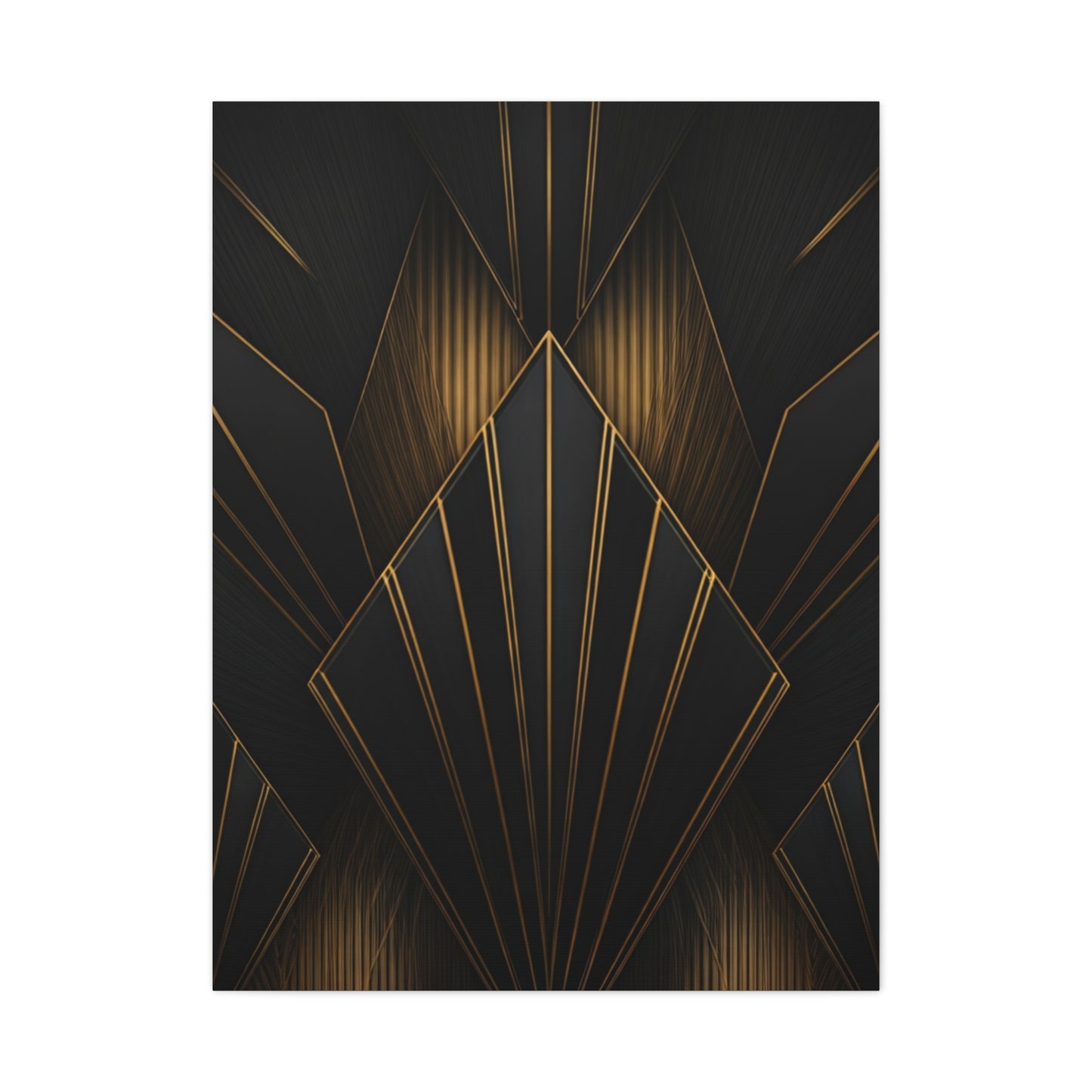 Deco Diamond Elegance Black & Gold Wall Art & Canvas Prints