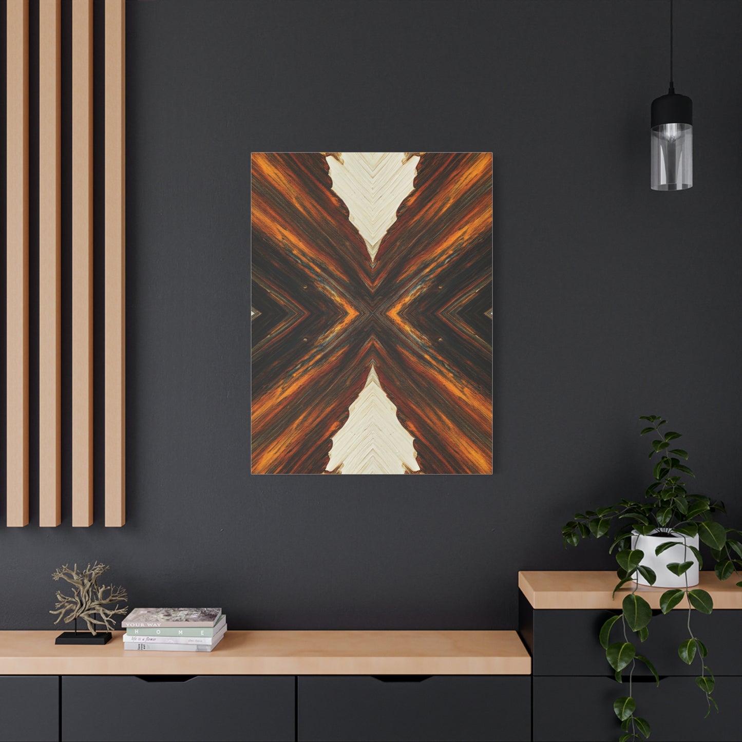 Symmetrical Earth Cross Abstract Wall Art & Canvas Prints