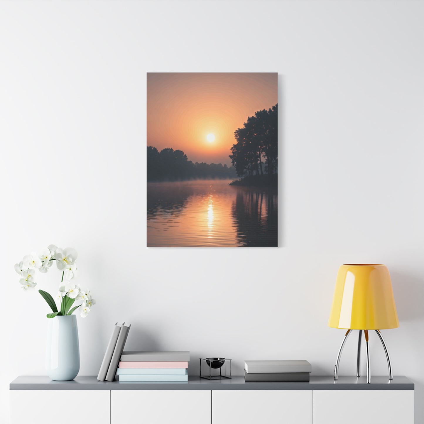 Sunrise Lake Reflection Wall Art & Canvas Prints