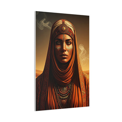 Desert Oracle with Sacred Symbols Wall Art & Canvas Prints