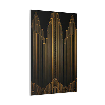 Golden Metropolis Towers Wall Art & Canvas Prints