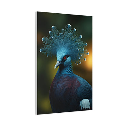 Crowned Feathered Crest Bird Wall Art & Canvas Prints