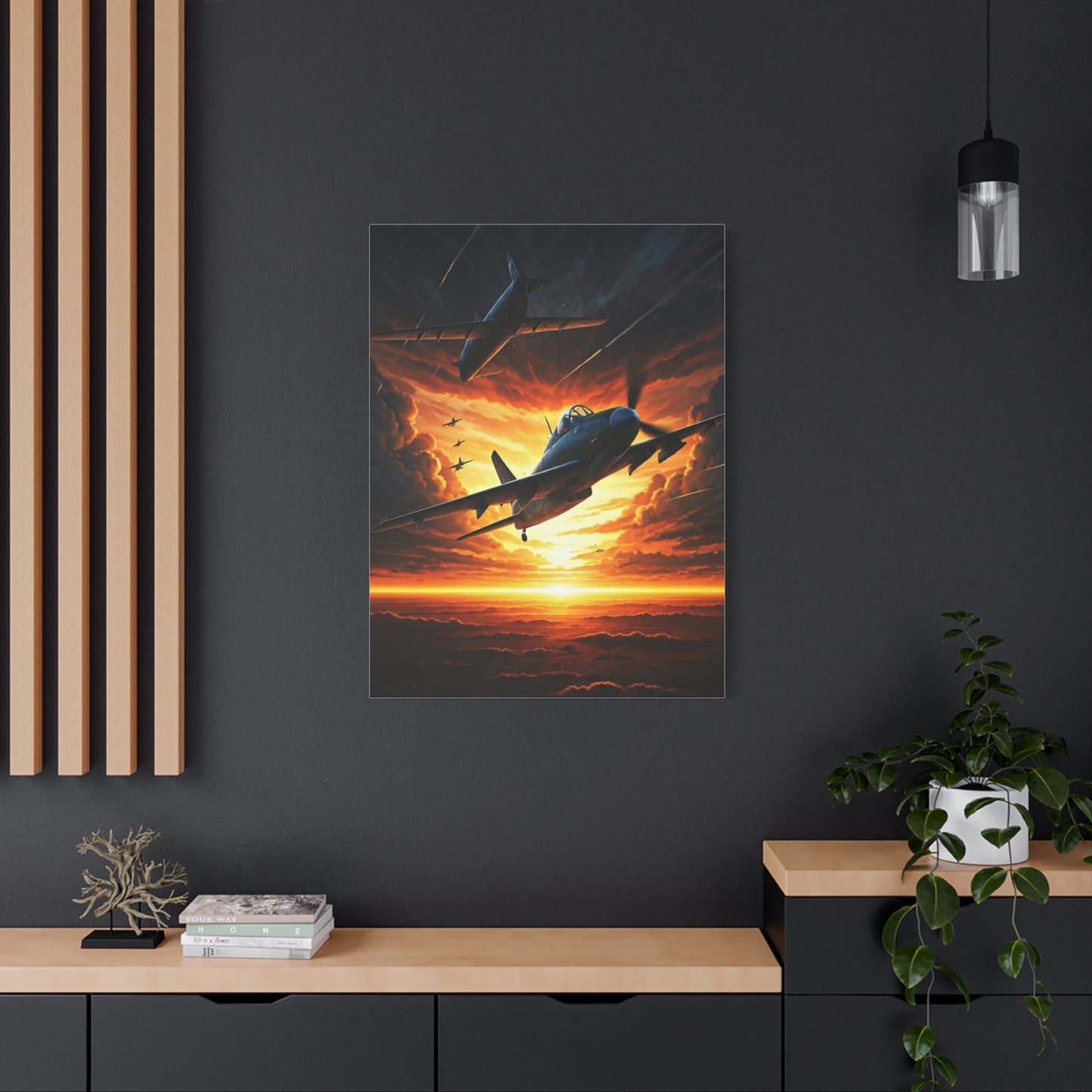 Firestorm Jet Mission Sunset Wall Art & Canvas Prints