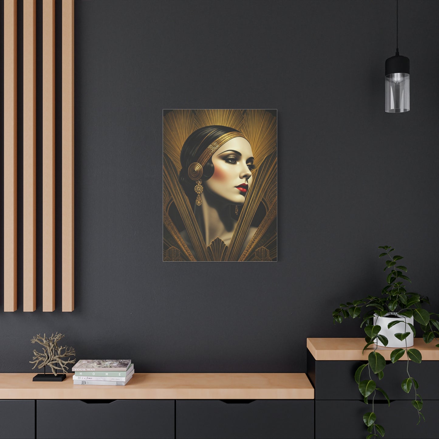 Glamorous Art Deco Portrait Wall Art & Canvas Prints