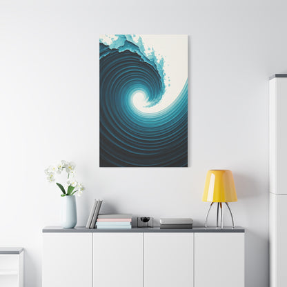 Abyssal Wave Vortex Abstract Wall Art & Canvas Prints
