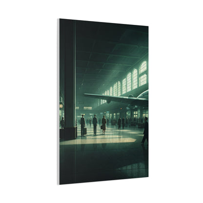 Modern Transit Hall Cinematic Scene Wall Art & Canvas Prints