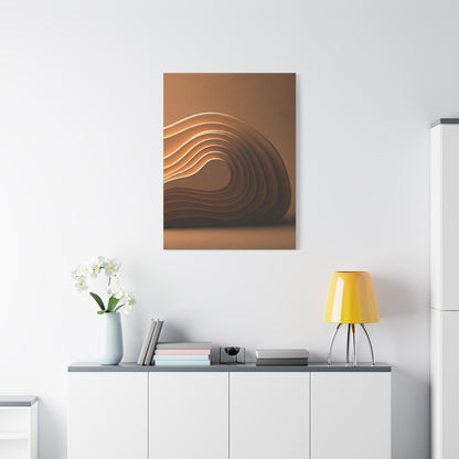 Sculpted Bronze Wave Statement Wall Art & Canvas Prints