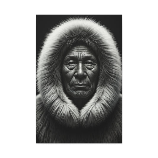 Wisdom of the Ancestors Black & White Portrait Wall Art & Canvas Prints