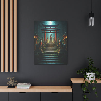 Fox Shrine Guardians Wall Art & Canvas Prints