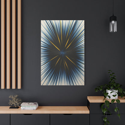 Radiating Blue and Gold Abstract Wall Art & Canvas Prints