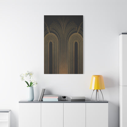Golden Archway Symphony Art Deco Wall Art & Canvas Prints