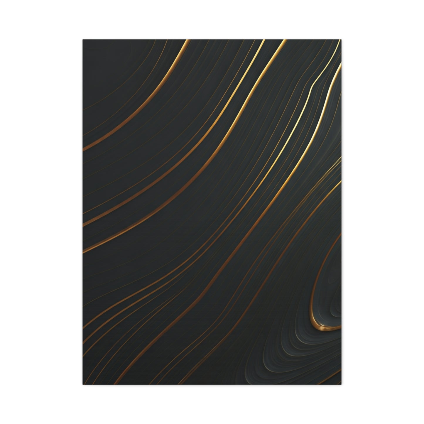 Golden Trace Minimalist Wall Art & Canvas Prints