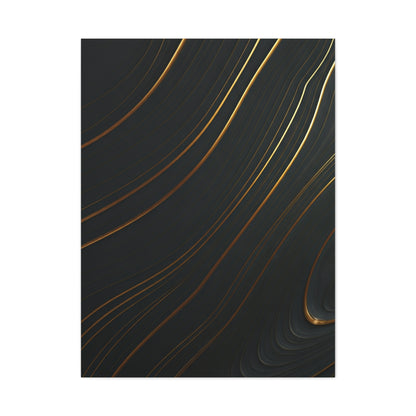 Golden Trace Minimalist Wall Art & Canvas Prints