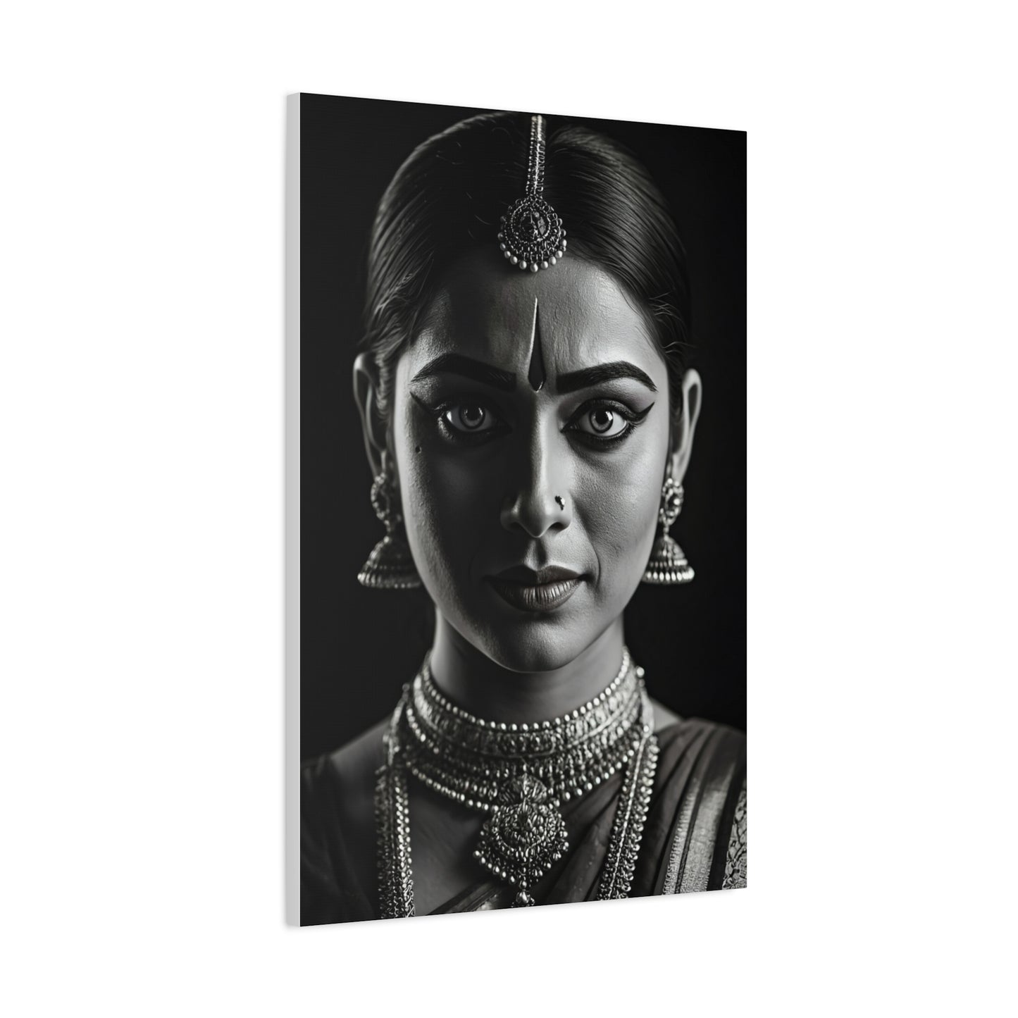 Timeless Elegance Black & White Cultural Portrait Wall Art & Canvas Prints