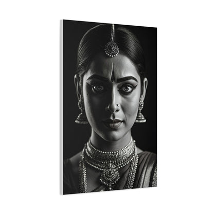 Timeless Elegance Black & White Cultural Portrait Wall Art & Canvas Prints