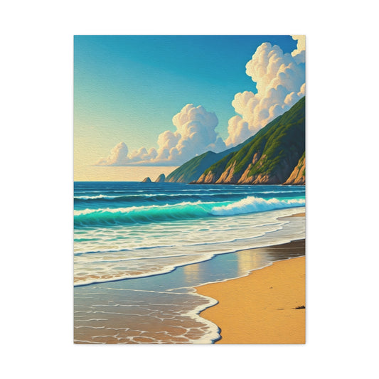 Coastal Mountain Waves Wall Art & Canvas Prints