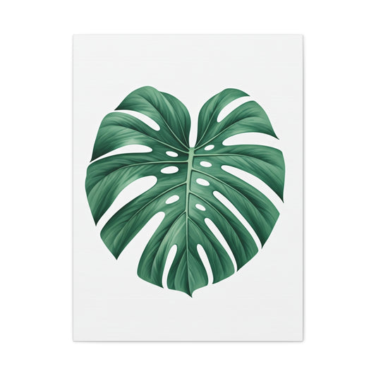 Monstera Leaf Modern Botanical Wall Art & Canvas Prints