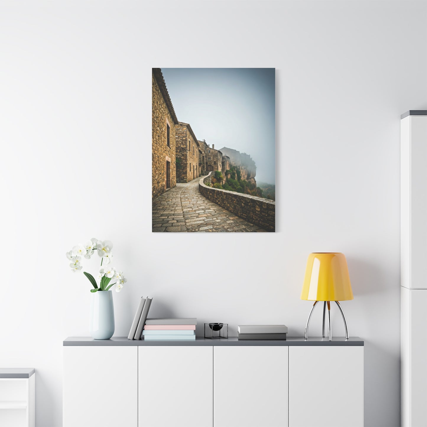 Stone Pathway Through Ancient Village Wall Art & Canvas Prints