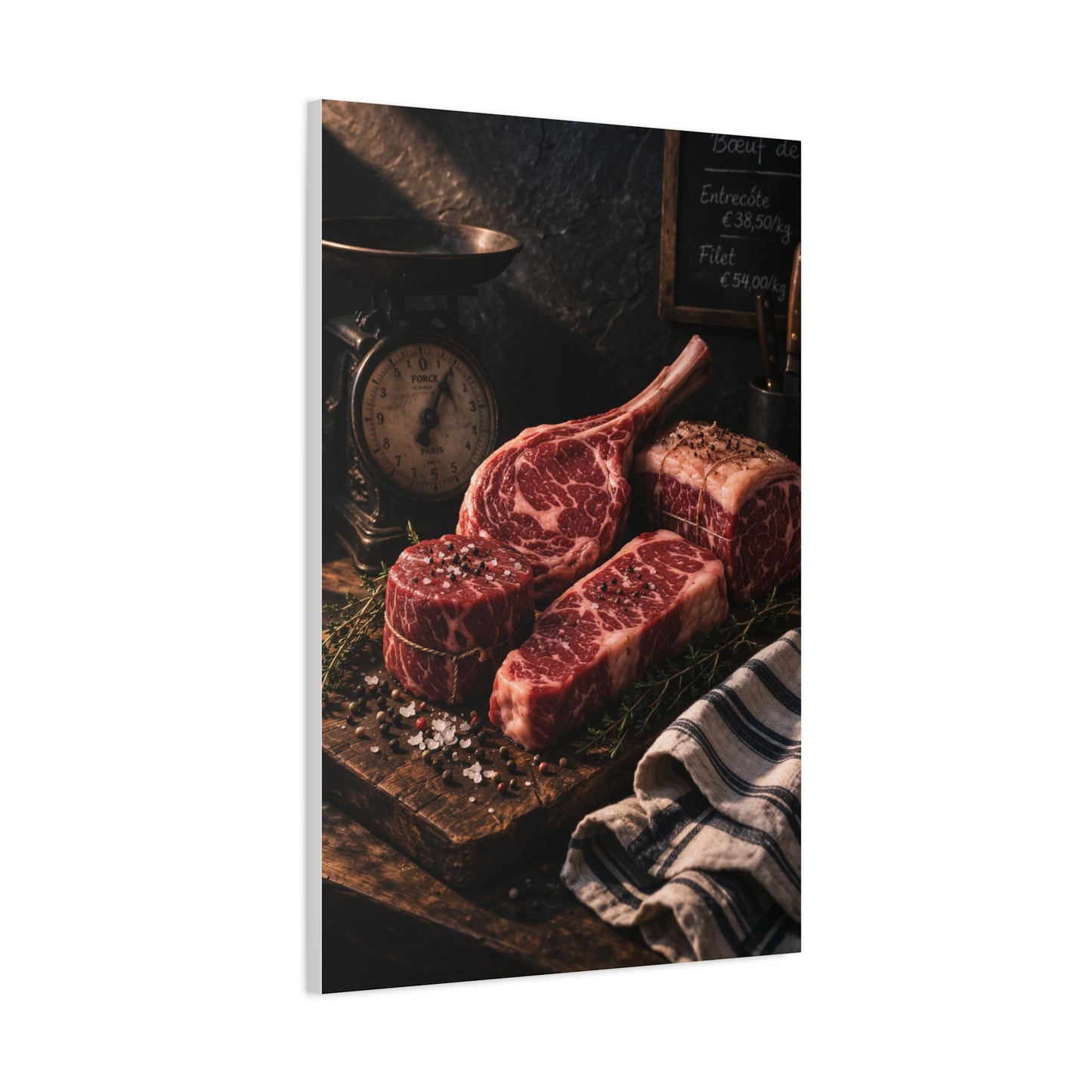 Premium Butcher Counter Steak Still Life Wall Art & Canvas Print