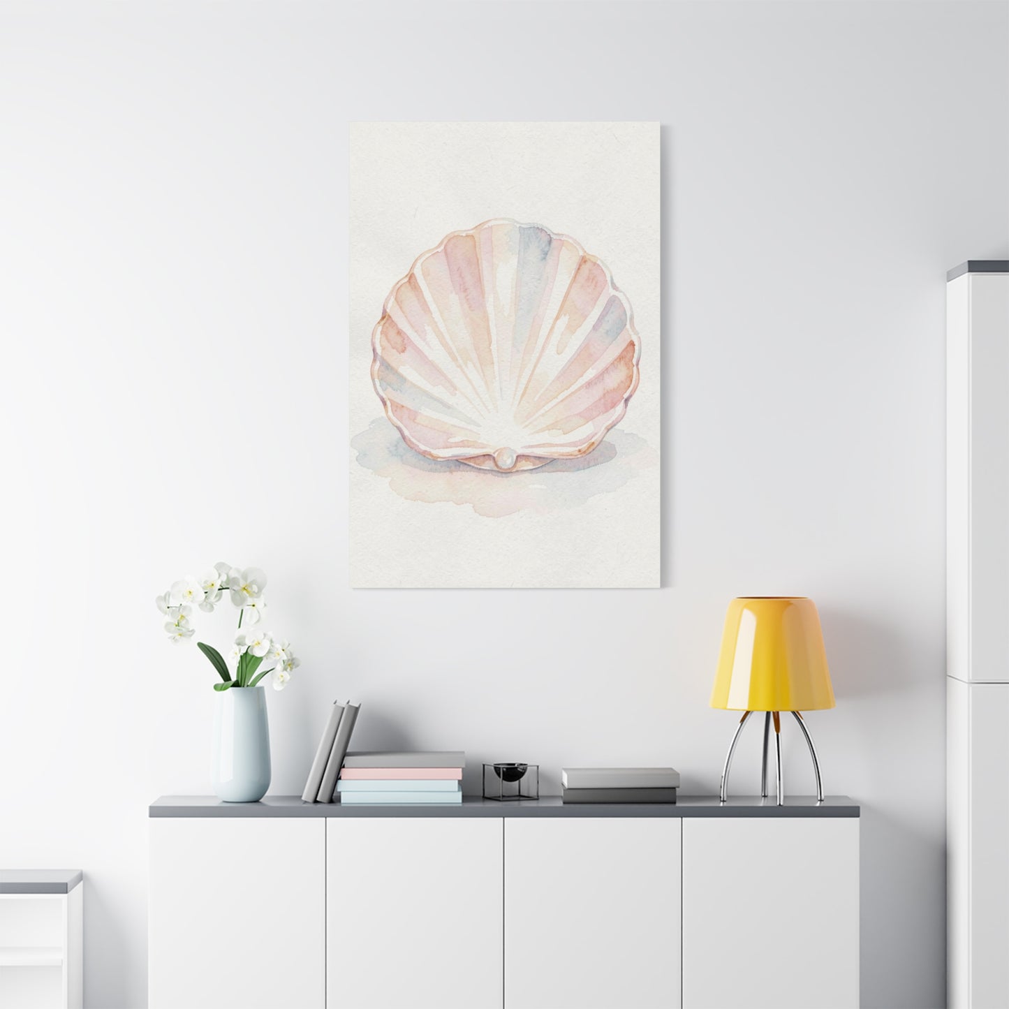 Blush Shell Elegance Wall Art & Canvas Prints