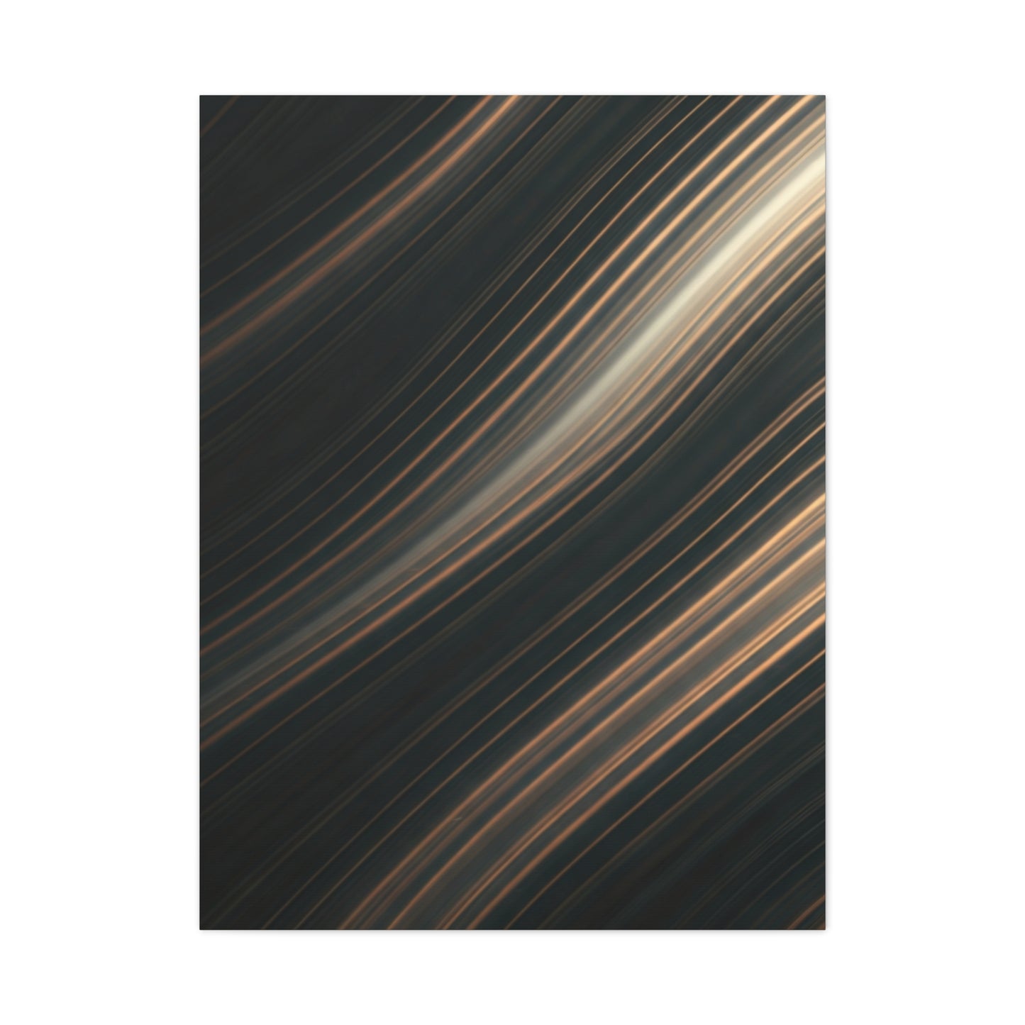 Golden Light Streak Abstract Wall Art & Canvas Prints