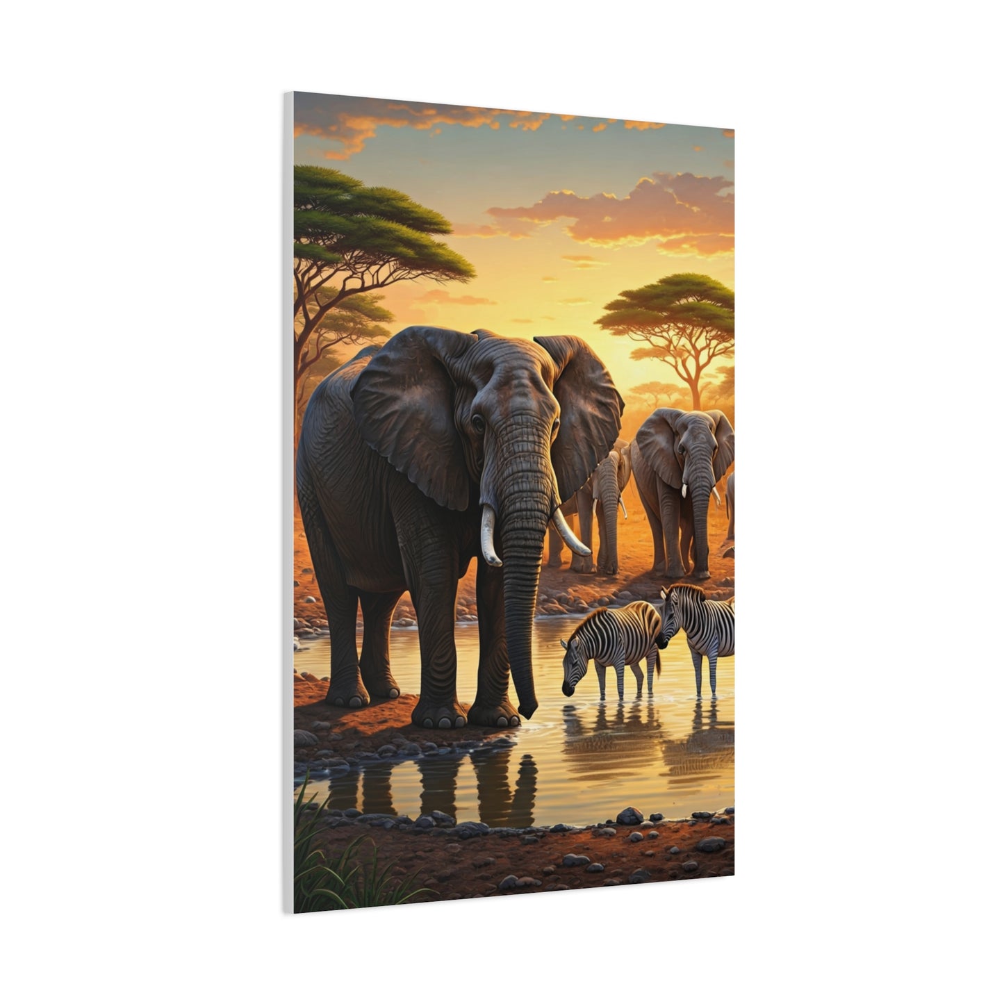 Elephant Family Journey Wall Art & Canvas Prints