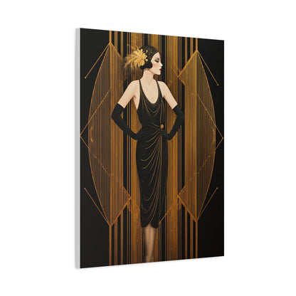 Roaring Twenties Glamour Lady Wall Art & Canvas Prints