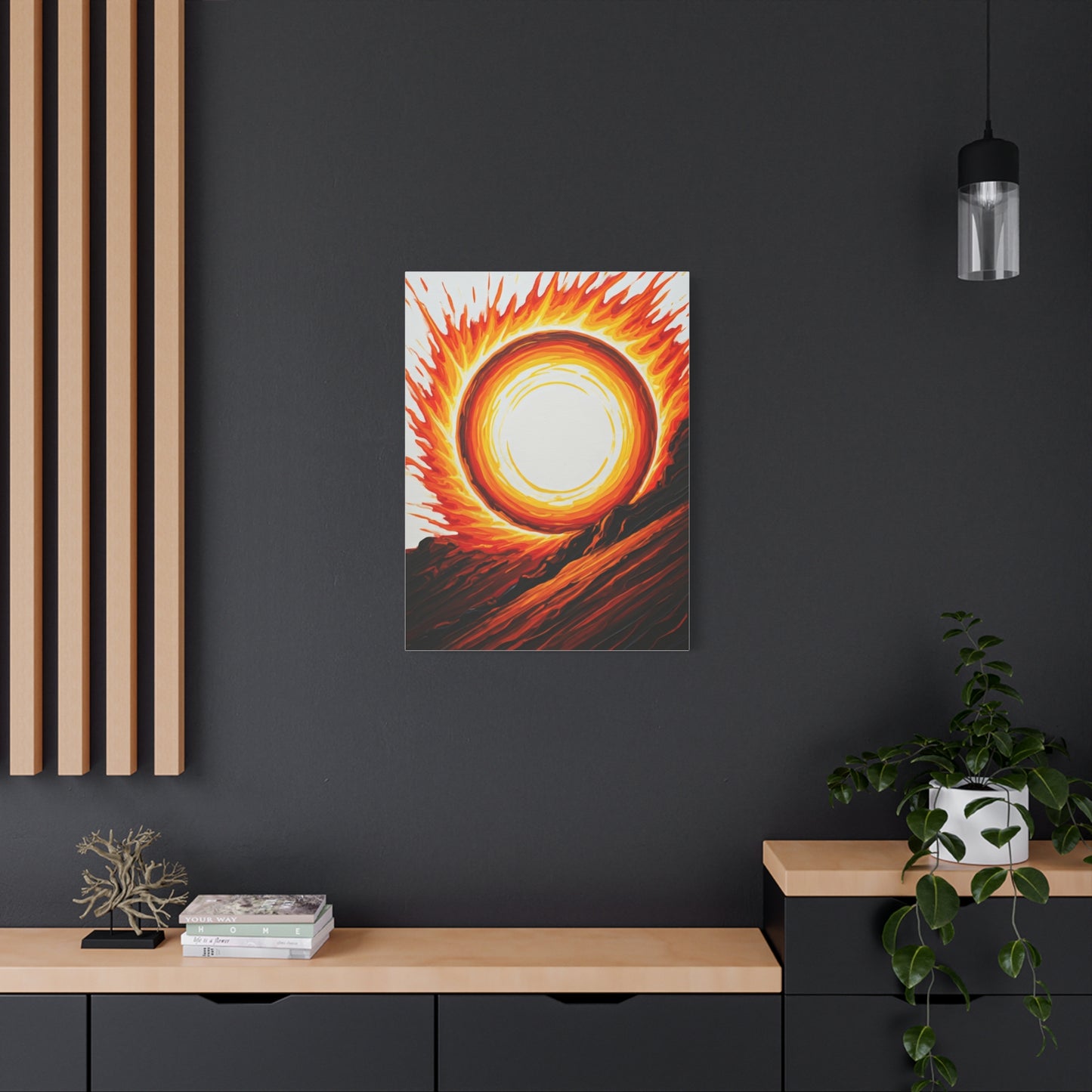 Solar Inferno Abstract Wall Art & Canvas Prints