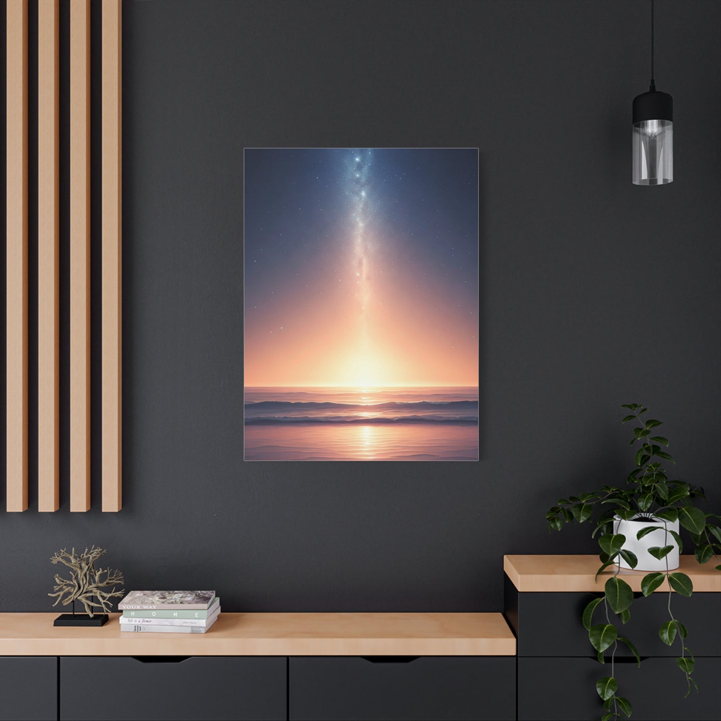 Celestial Path Over Calm Ocean Wall Art & Canvas Prints