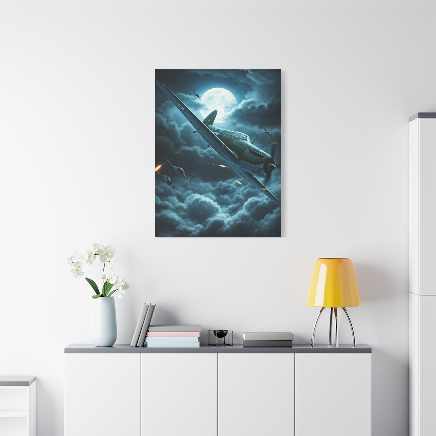 Moonlit Storm Flight Mystery Wall Art & Canvas Prints