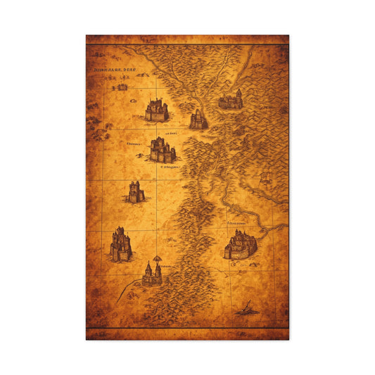 Antique Coastal Exploration Chart Wall Art & Canvas Prints