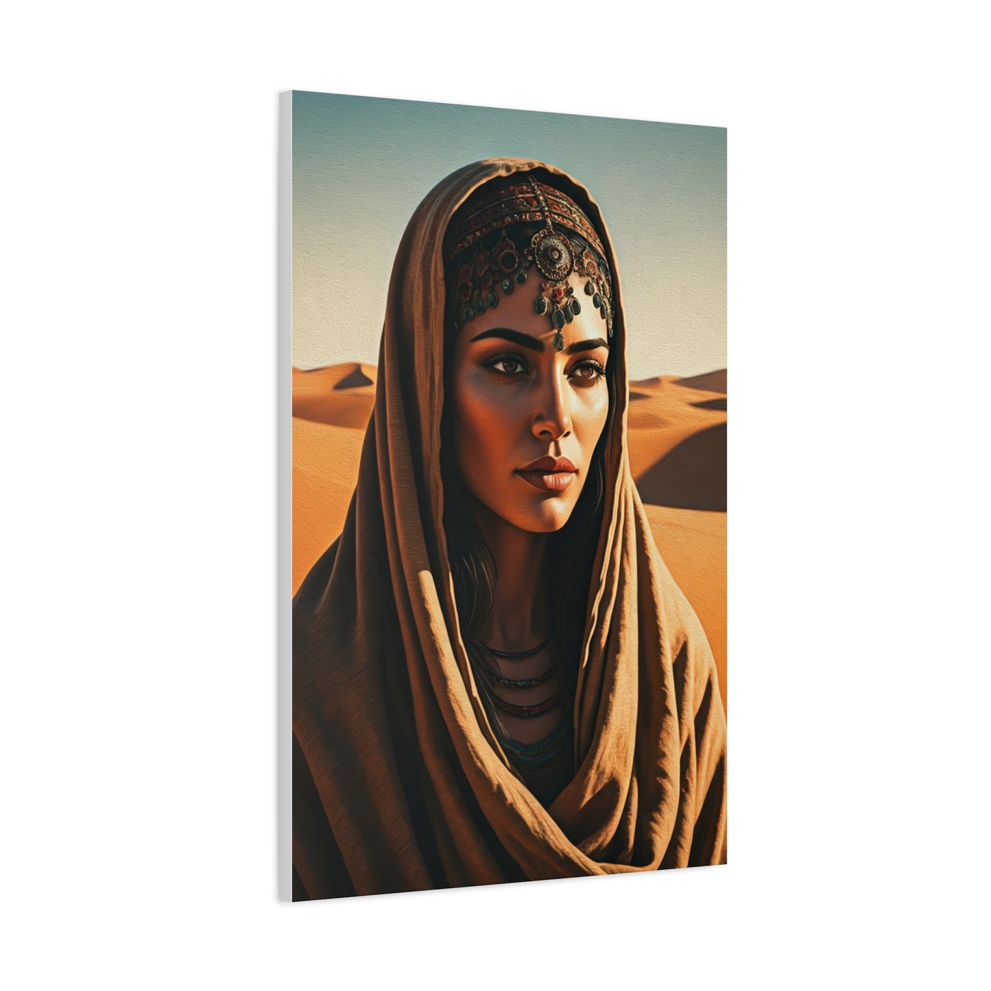 Desert Veil Bohemian Woman Wall Art & Canvas Prints