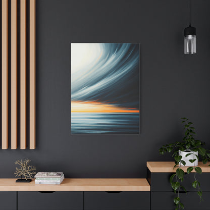 Ethereal Ocean Dusk Abstract Wall Art & Canvas Prints