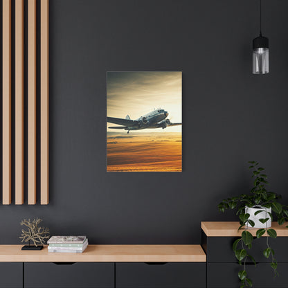 Golden Age Flight Over Desert Wall Art & Canvas Prints