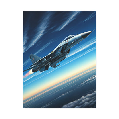 High-Speed Fighter Jet Sky Flight Wall Art & Canvas Prints