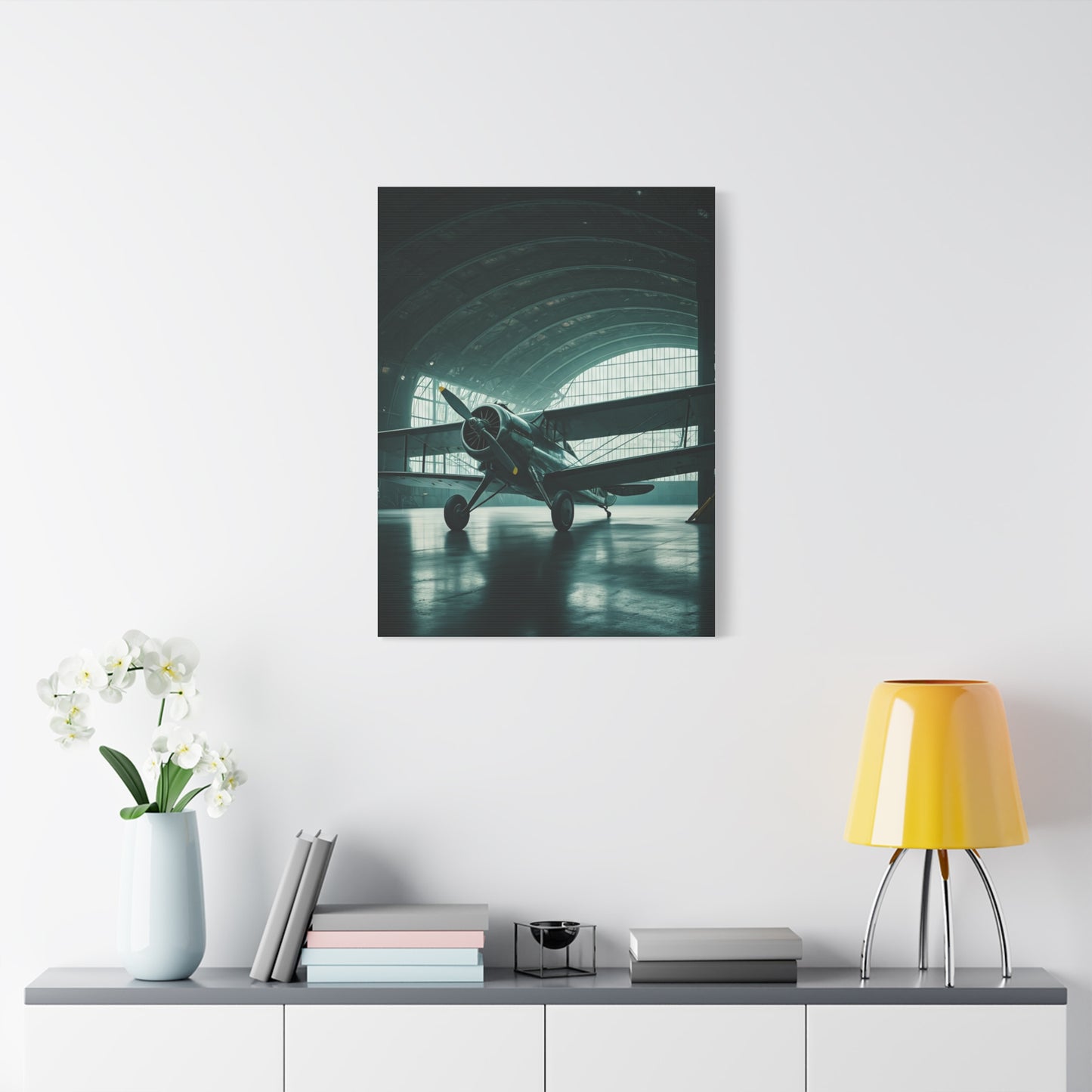 Modern Hangar Aircraft Silence Wall Art & Canvas Prints