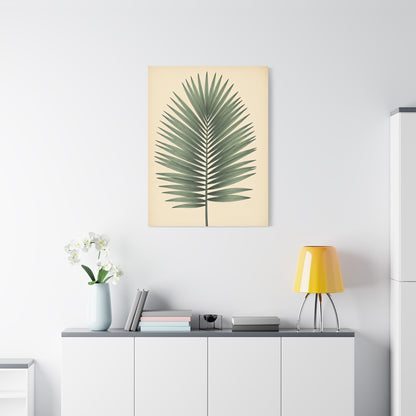 Palm Leaf Minimalist Illustration Wall Art & Canvas Prints